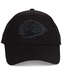 '47 Brand Kansas City Chiefs Black & Black Mvp Strapback Cap