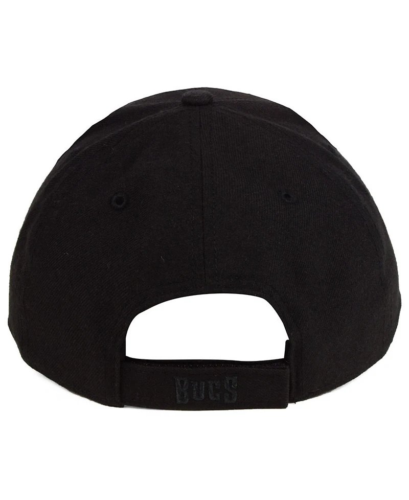 '47 Brand Tampa Bay Buccaneers Black & Black Mvp Strapback Cap