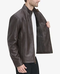 Cole Haan Men's Smooth Leather Jacket, Created for Macy's