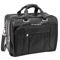 Mcklein West Town 15" Fly-Through Checkpoint-Friendly Patented Detachable -Wheeled Laptop Briefcase