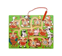 Melissa & Doug Magnetic Wand Number Maze Wooden Puzzle Activity