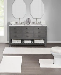 Madison Park Signature Marshmallow Contour Bath Rug, 20" x 24"