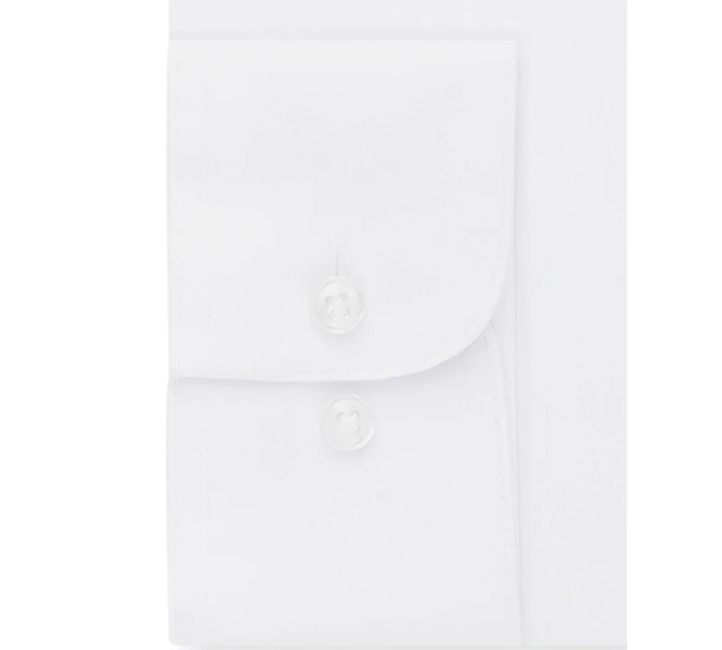 Van Heusen Men's Bigger Fit Wrinkle Free Poplin Solid Dress Shirt