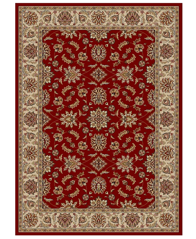 Closeout!! Km Home Pesaro Meshed Red 3'3" x 4'11" Area Rug