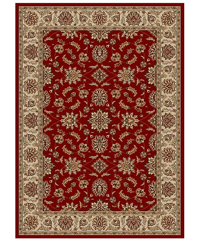 Closeout!! Km Home Pesaro Meshed Red 3'3" x 4'11" Area Rug