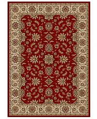 Closeout!! Km Home Pesaro Meshed Red 3'3" x 4'11" Area Rug