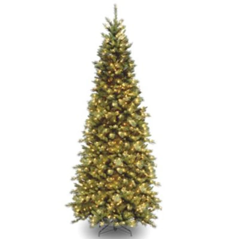 National Tree Company Tiffany Fir Slim Tree With Clear Lights Collection