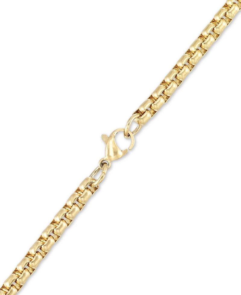 Legacy for Men by Simone I. Smith Crystal Lion King 24" Pendant Necklace Gold-Tone Ion-Plated Stainless Steel