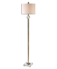 Uttermost Mesita Brass Floor Lamp
