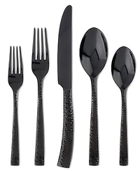 Argent Orfevres Hampton Forge Paris Hammered Gunmetal 20-Pc. Flatware Set, Service for 4