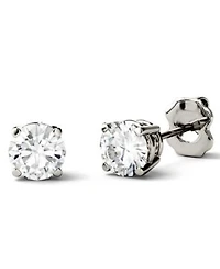 Moissanite Stud Earrings 1 2 Ct. T.W. 3 Ct. T.W. Diamond Equivalent In 14k White Or Yellow Gold