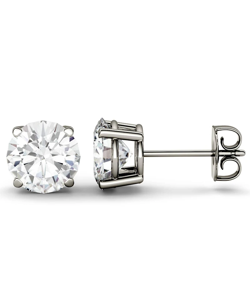 Moissanite Stud Earrings (3 ct. t.w. Diamond Equivalent) in 14k White or Yellow Gold