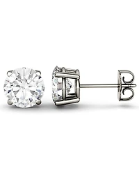 Moissanite Stud Earrings (3 ct. t.w. Diamond Equivalent) in 14k White or Yellow Gold