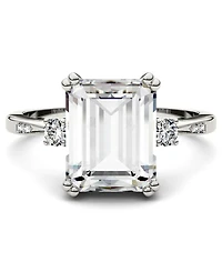 Moissanite Emerald Engagement Ring (3-3/4 ct. tw.) 14k White Gold