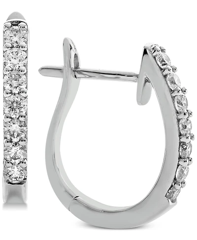 Diamond Hoop Earrings (1/2 ct. t.w.) 14k White or Yellow Gold