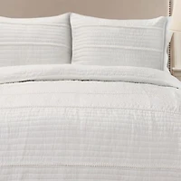 Lush Decor Pom Pom Stripe Quilt Sets