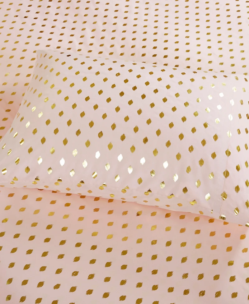 Intelligent Design Metallic Dot Sheet Set, Full