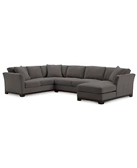 Elliot Ii 138" Fabric 3-Pc. Chaise Sectional, Created for Macy's