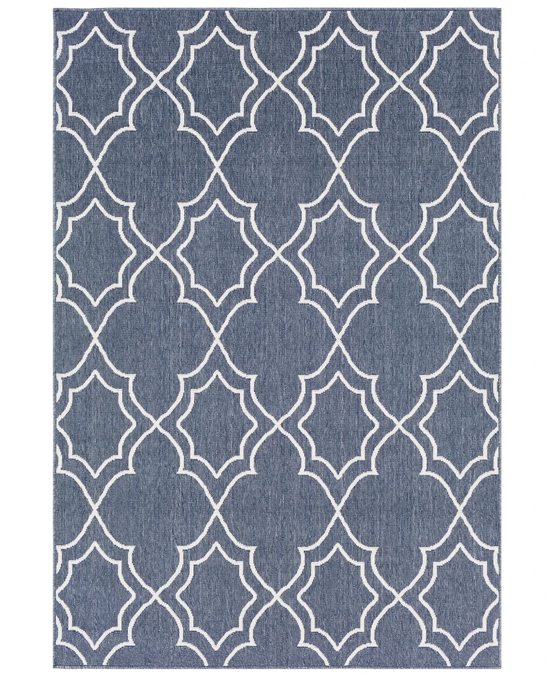 Closeout! Livabliss Alfresco Alf-9650 Charcoal 8'9" x 12'9" Area Rug, Indoor/Outdoor