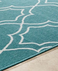 Livabliss Alfresco Alf 9653 Teal Area Rug Collection