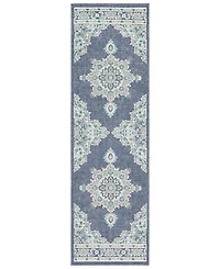 Livabliss Alfresco Alf-9670 Charcoal 2'3" x 11'9" Runner Area Rug, Indoor/Outdoor