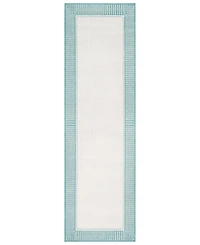 Livabliss Alfresco Alf-9680 Teal 2'3" x 11'9" Runner Area Rug, Indoor/Outdoor