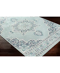Closeout! Livabliss Alfresco Alf-9687 Aqua 3' x 5'6" Area Rug, Indoor/Outdoor