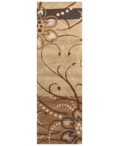 Livabliss Athena Ath-5006 Camel 3' x 12' Runner Area Rug