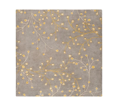 Livabliss Athena Ath-5060 Taupe 8' Square Area Rug
