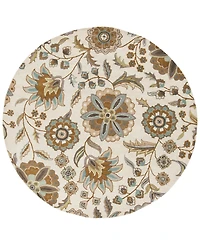 Livabliss Athena Ath-5063 Denim 6' Round Area Rug