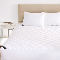 J Queen New York Royalty Allergen Barrier 233 Thread Count Cotton Top Mattress Pads