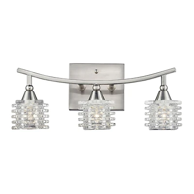 Matrix 3-Light Vanity in Satin Nickel