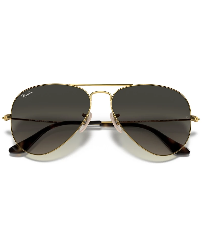 Ray-Ban Unisex Sunglasses, RB3025 Aviator Gradient
