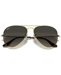 Ray-Ban Unisex Sunglasses, RB3025 Aviator Gradient