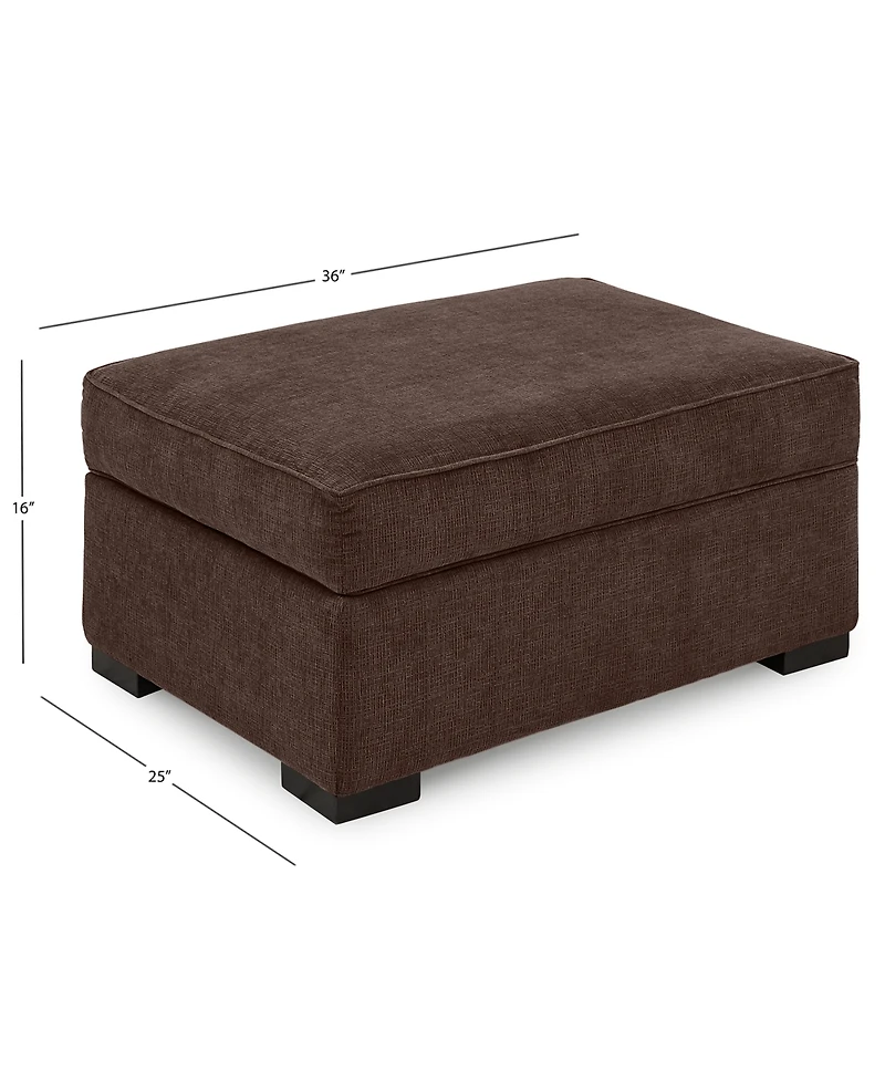 Radley 36" Fabric Chair Bed Storage Ottoman, Created for Macy's
