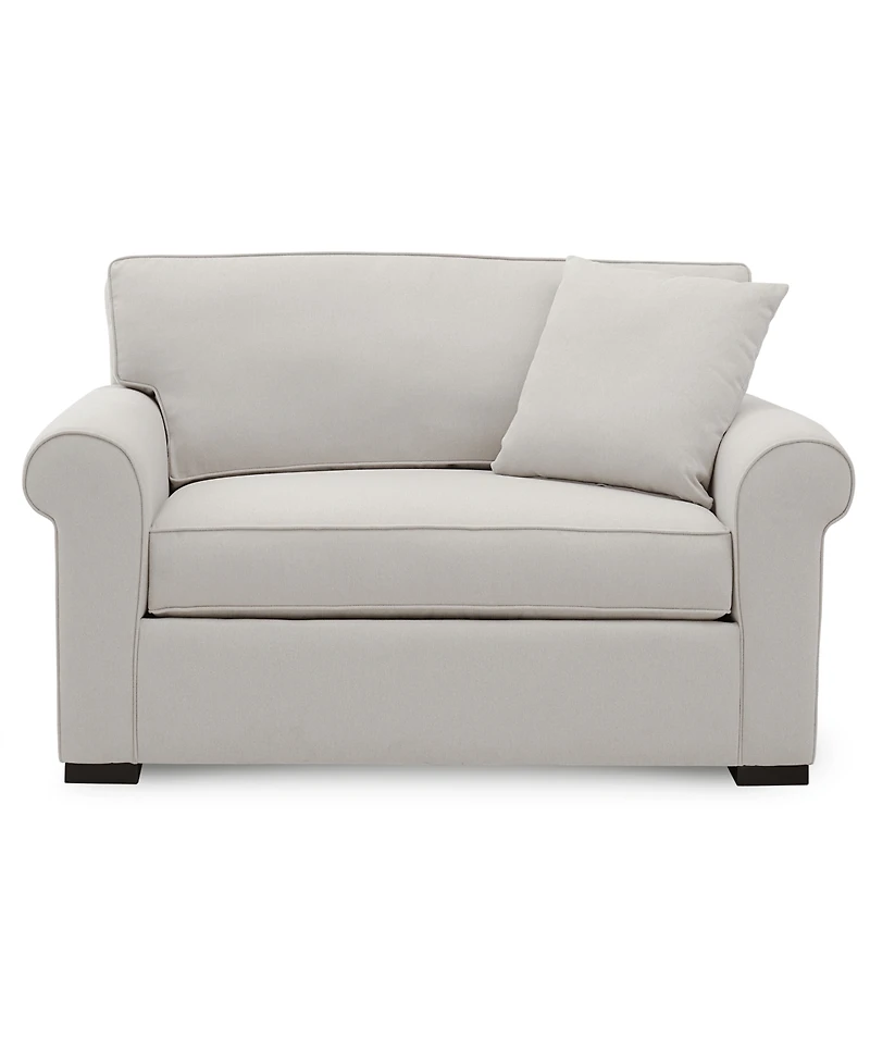 Closeout! Astra 59" Roll Arm Fabric Chair Bed, Created for Macy's