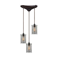 Brant 3 Light Pendant in Oil Rubbed Bronze