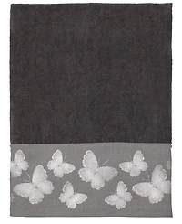 Avanti Yara Butterfly Bordered Cotton Bath Towel, 27" x 50"