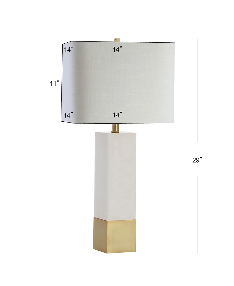 Jonathan Y Jeffrey Metal or Marble Led Table Lamp