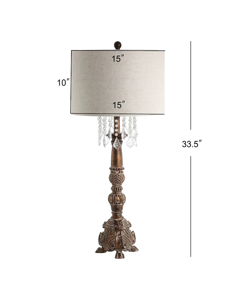 Jonathan Y Carlisle Resin, Acrylic Led Table Lamp