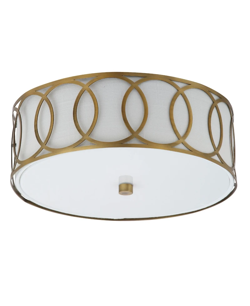 Jonathan Y Aria 2-Light Metal Led Flush Mount