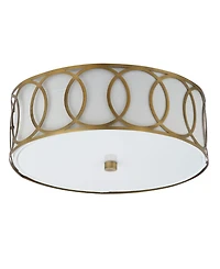 Jonathan Y Aria 2-Light Metal Led Flush Mount