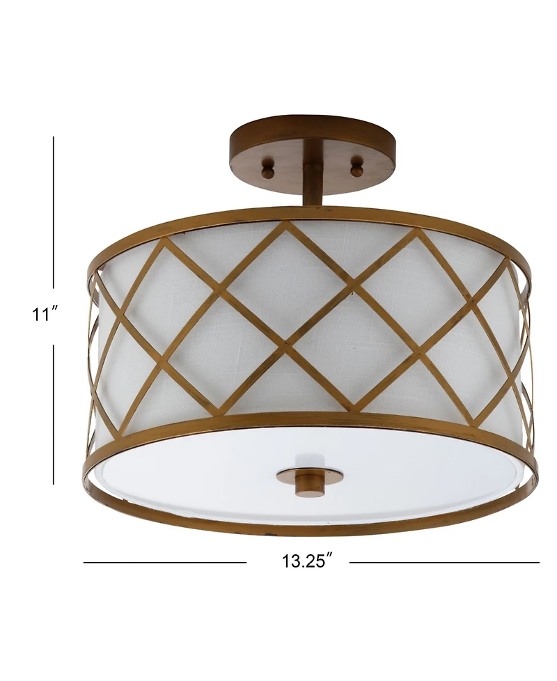 Jonathan Y Elizabeth Metal Led Flush Mount