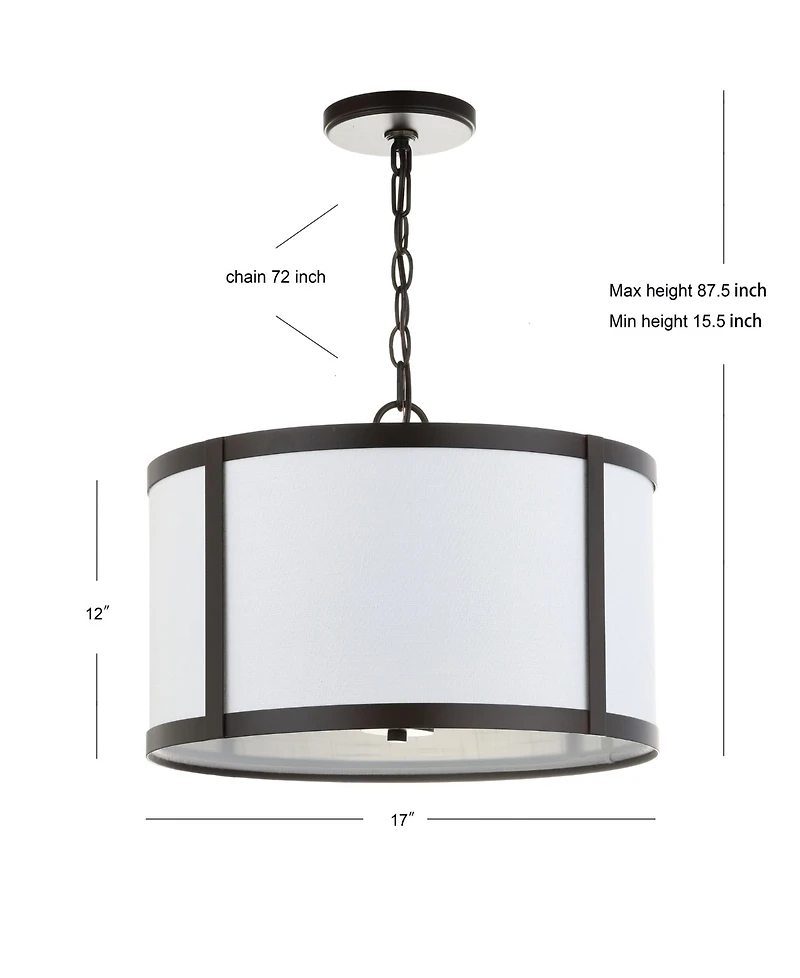 Jonathan Y Thatcher Metal Led Pendant Light
