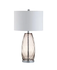 Jonathan Y Juliette Glass, Metal Led Table Lamp