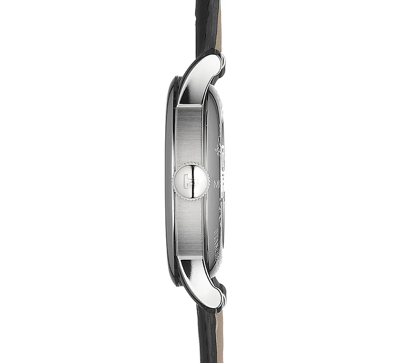 Tissot Men's Swiss Automatic T-Classic Le Locle Powermatic 80 Black Leather Strap Watch 39.3mm