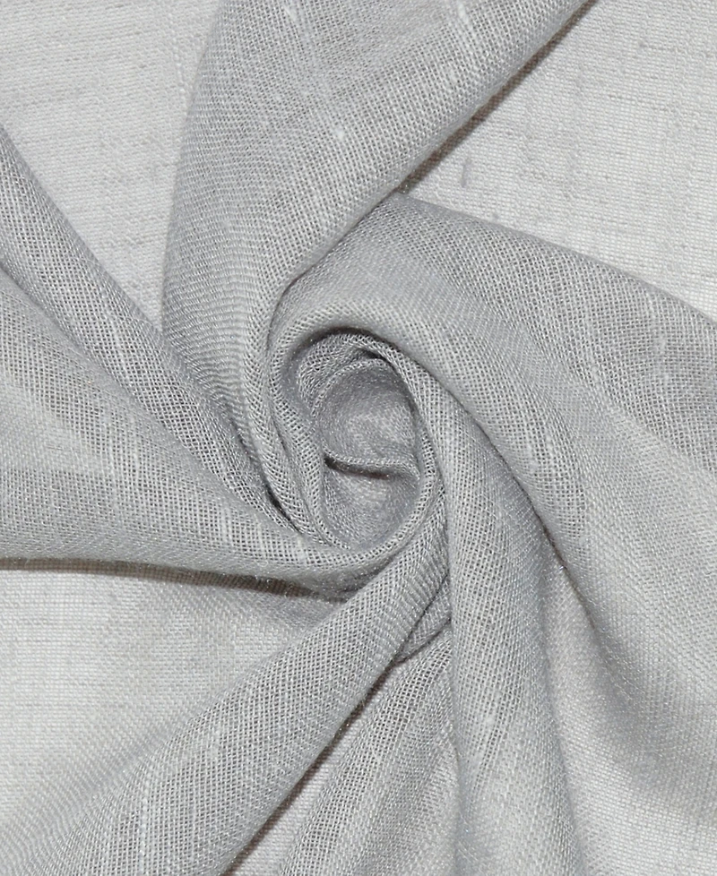 Slub Textured Linen Blend Grommet Top Curtain