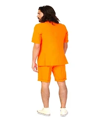 OppoSuits Men's Summer Suit - Shorts Suit - The Orange - Formal Party Clothing
