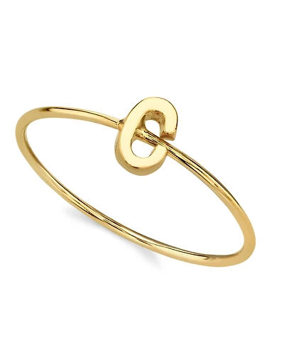 2028 14K Gold-tone Initial Ring