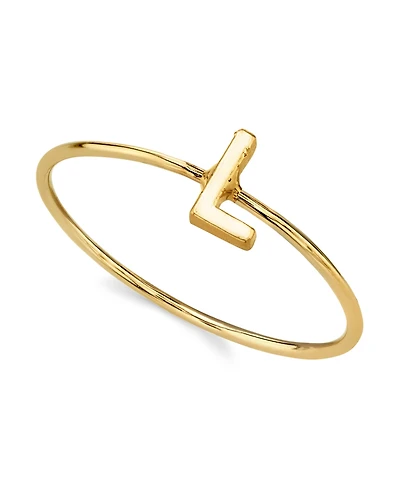 2028 14K Gold-tone Initial Ring